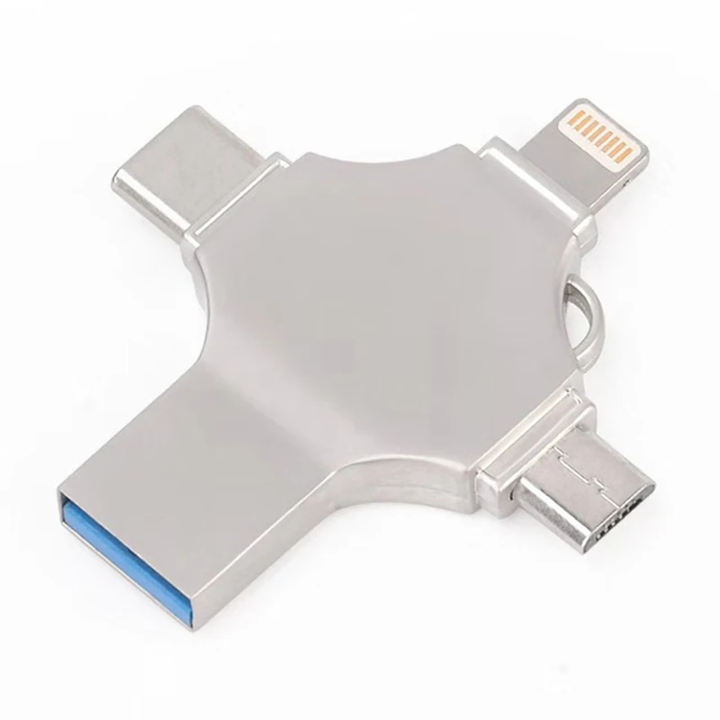  Лидер продаж Amazon 4 в 1 OTG Usb флеш-накопитель 3 0 Usb-накопитель для Mi Android apple smart mobile и