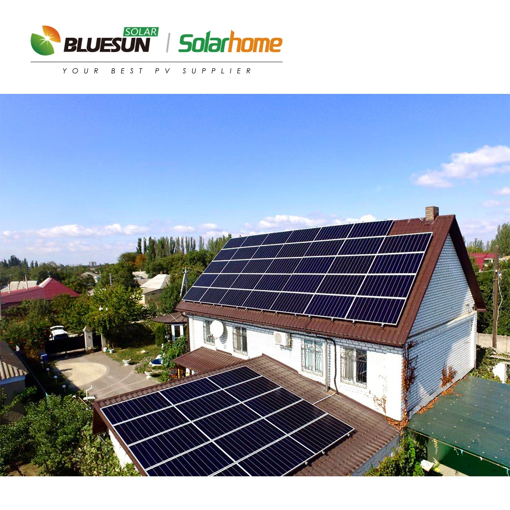 Монокристаллическая солнечная панель Bluesun 500 Вт перекрывающаяся