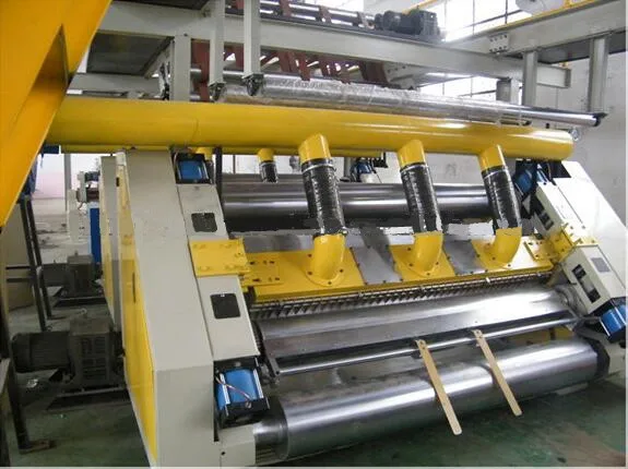 Hot single face carton box production line packaging paper single facer maker cardboard corrugated machine