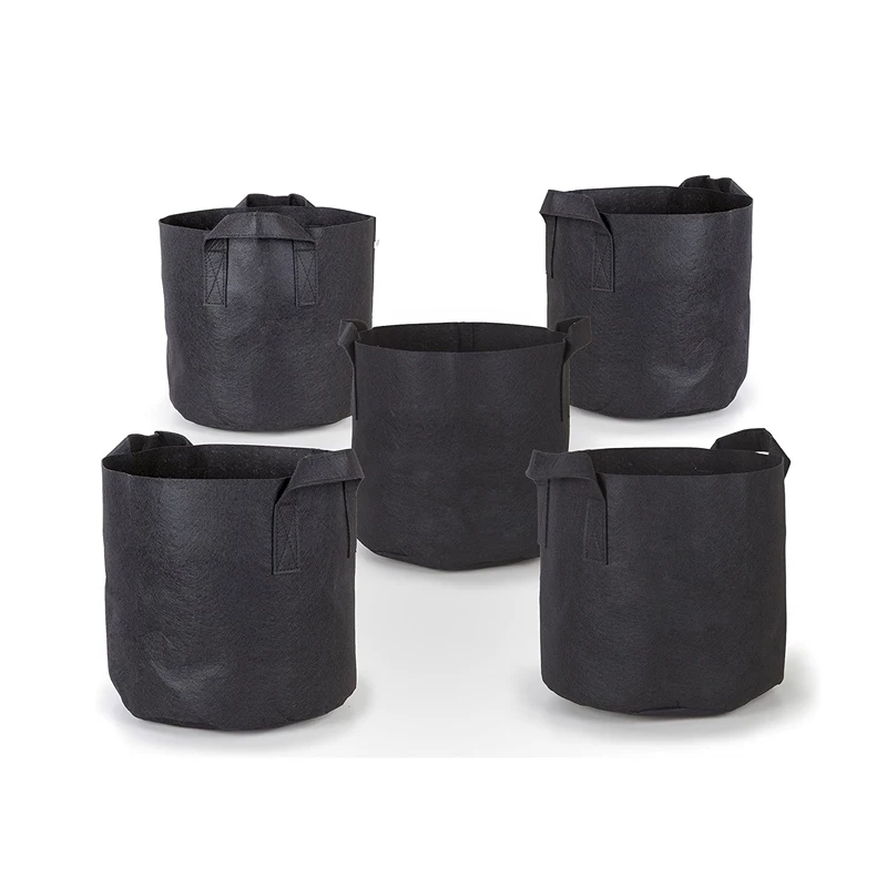 High Quality 3 5 7 10 15 20 25 30 50 70 75 Gallon Felt Grow Bags for Garden Plant
