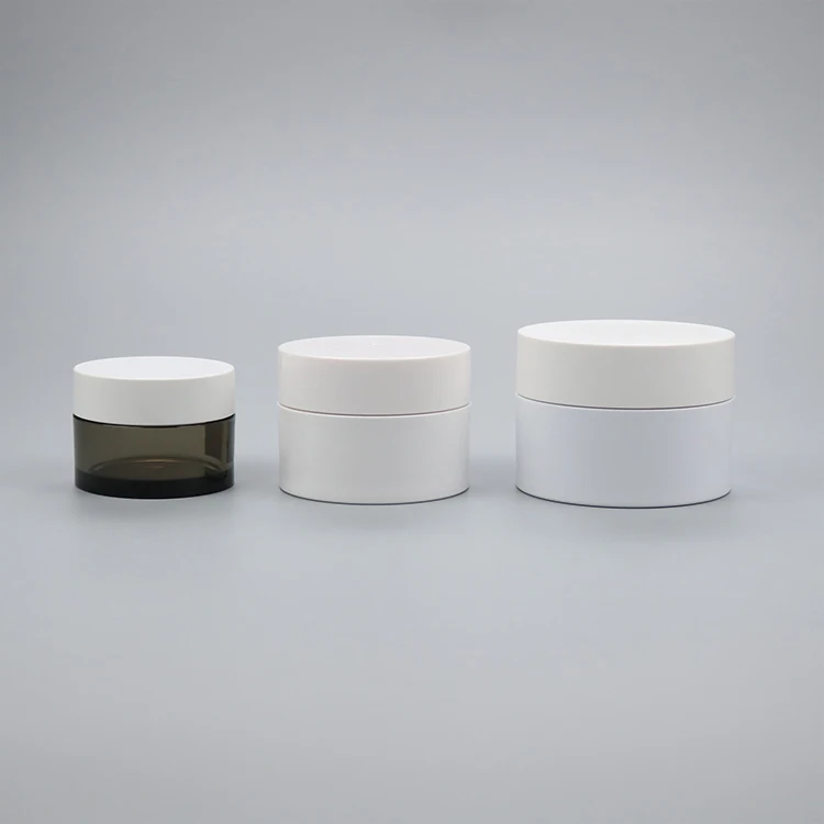 Custom 100g 150g 200g 250g Body Scrub PETG Plastic Clear Jar With Lid