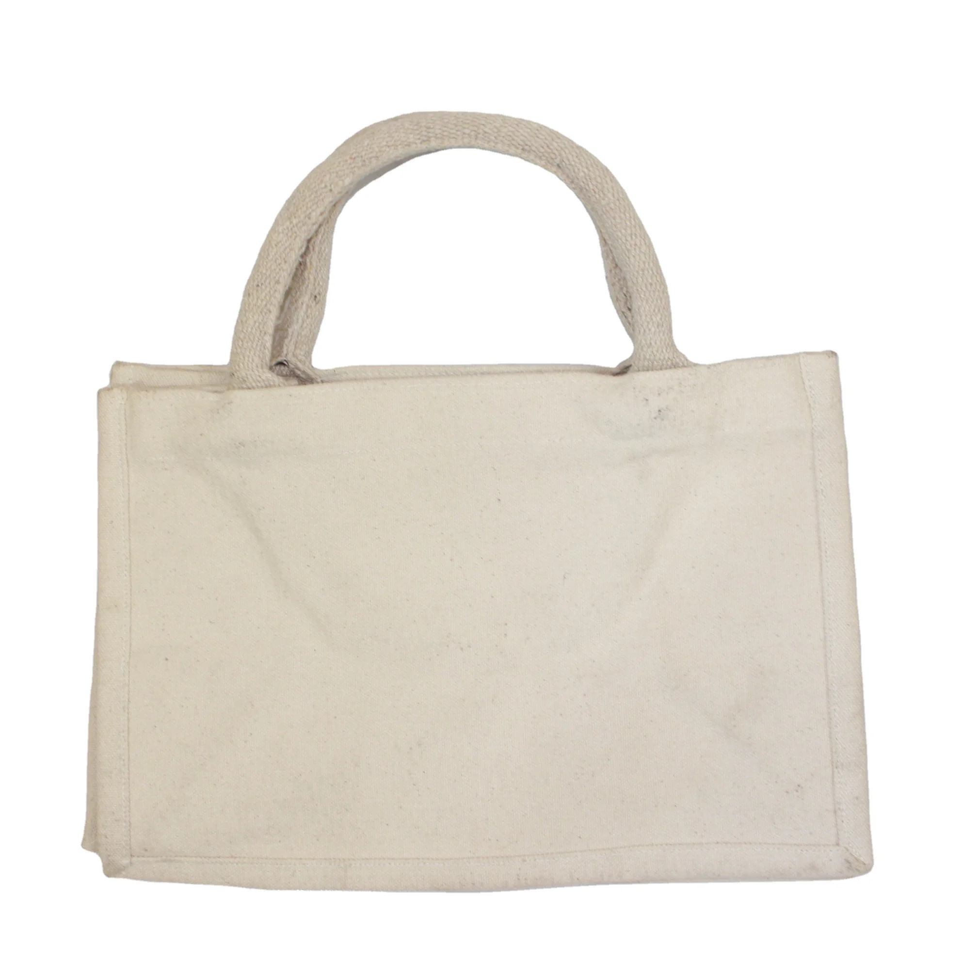
Thick canvas handbag with strong cotton padded handles for gifting and multi purpose use 