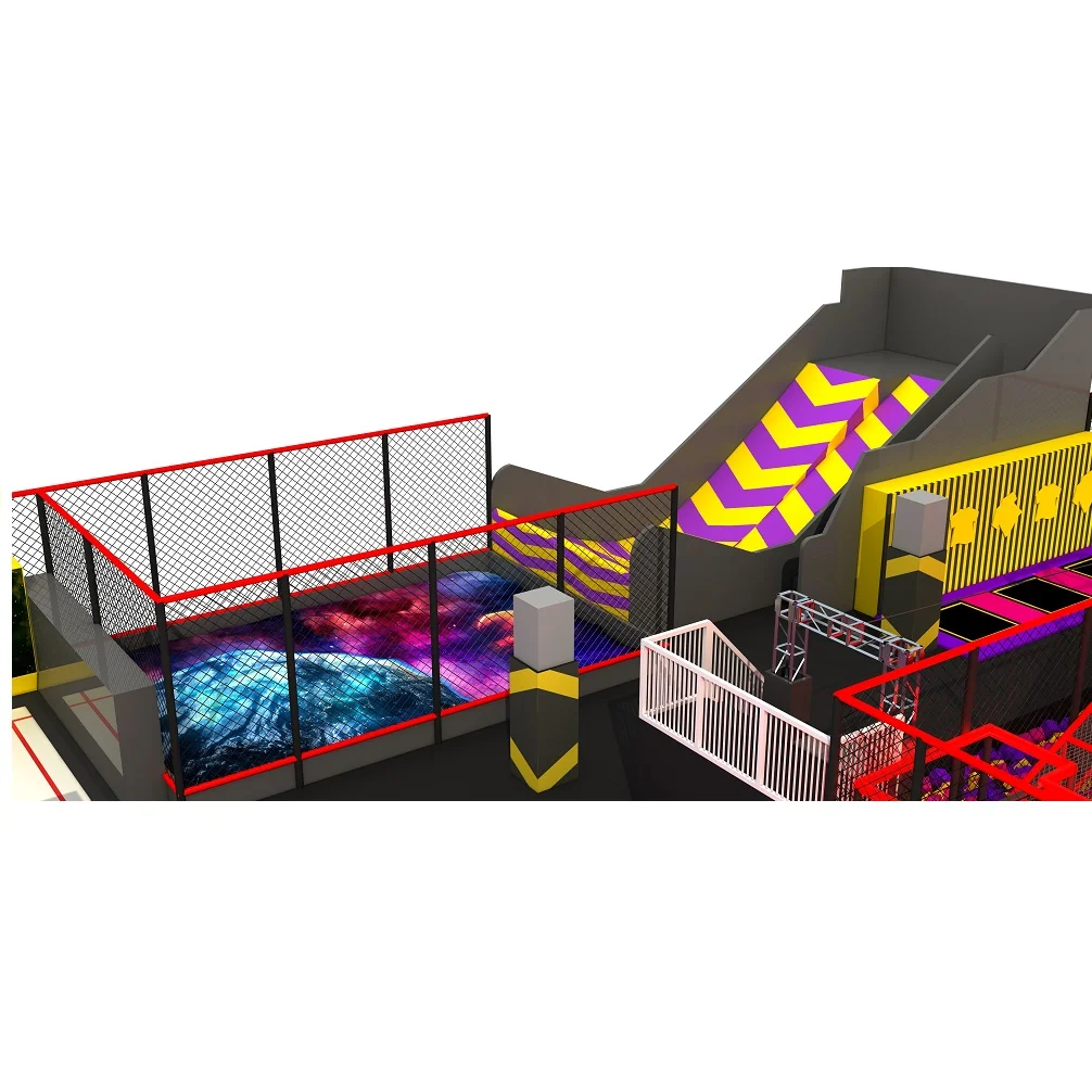 Ninja Warrior Course Indoor Trampoline Park for kids