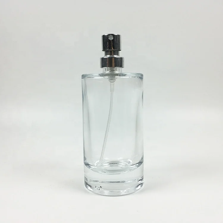 50ml perfume bottle charm classic cylinder glitter luxury spray moroccan perfume bottle clear weight cosmetics with magnetic cap