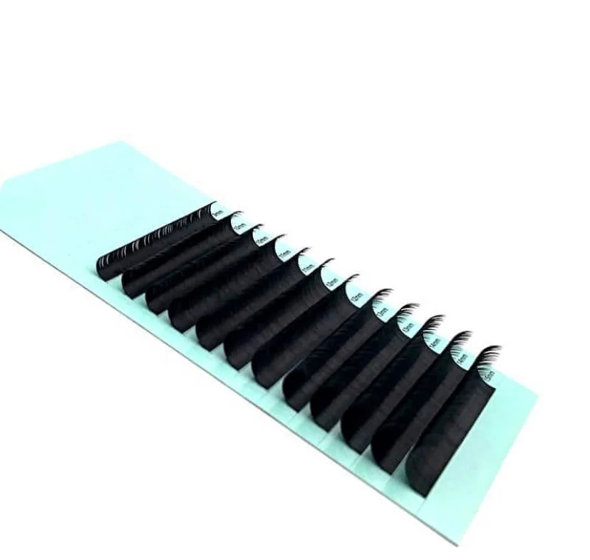 Индивидуальные Накладные ресницы, индивидуальные ресницы easy fan seld fan 0,03 0,05 мм, искусственные норковые человеческие волосы, Индивидуальные ресницы из эко-волокна