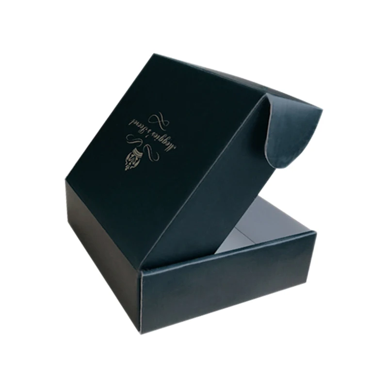 Luxury Custom Recycle black Cardboard Mailing Corrugated Paper Packing Carton Gift Packaging box karton