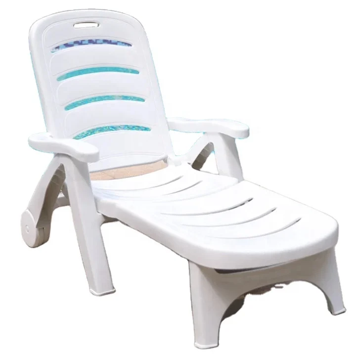 Multipurpose Plastic outdoor daybed garden swimming pool lounger beach chair patio chaise lounge outdoor sun lounger chair