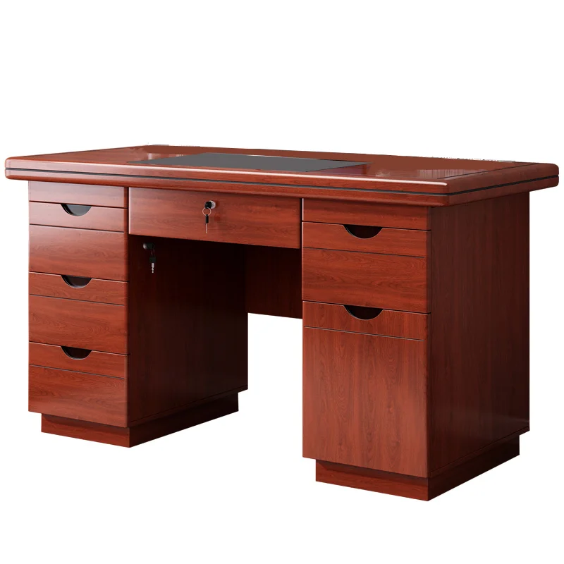 Desk office Computer desk Desktop desk with lock