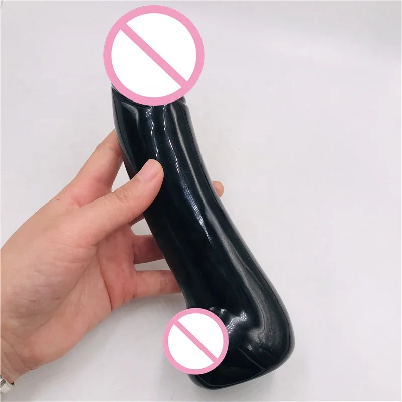 Carving Realistic Penis Natural Obsidian Crystal Dildos for Women Masturbation