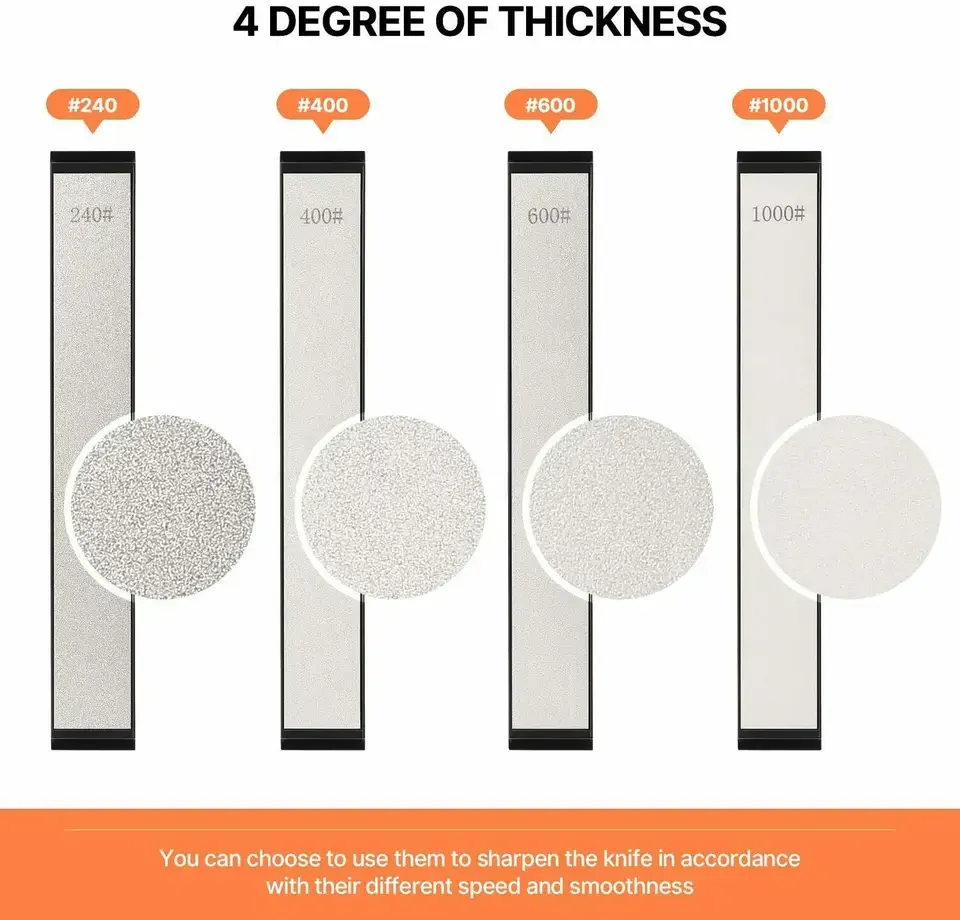 4pcs-set 50sets-carton SATC Professional Premium Whetstone Coarse Sharpening Stone Diamond Sharpening Knife & Axe Sharpeners