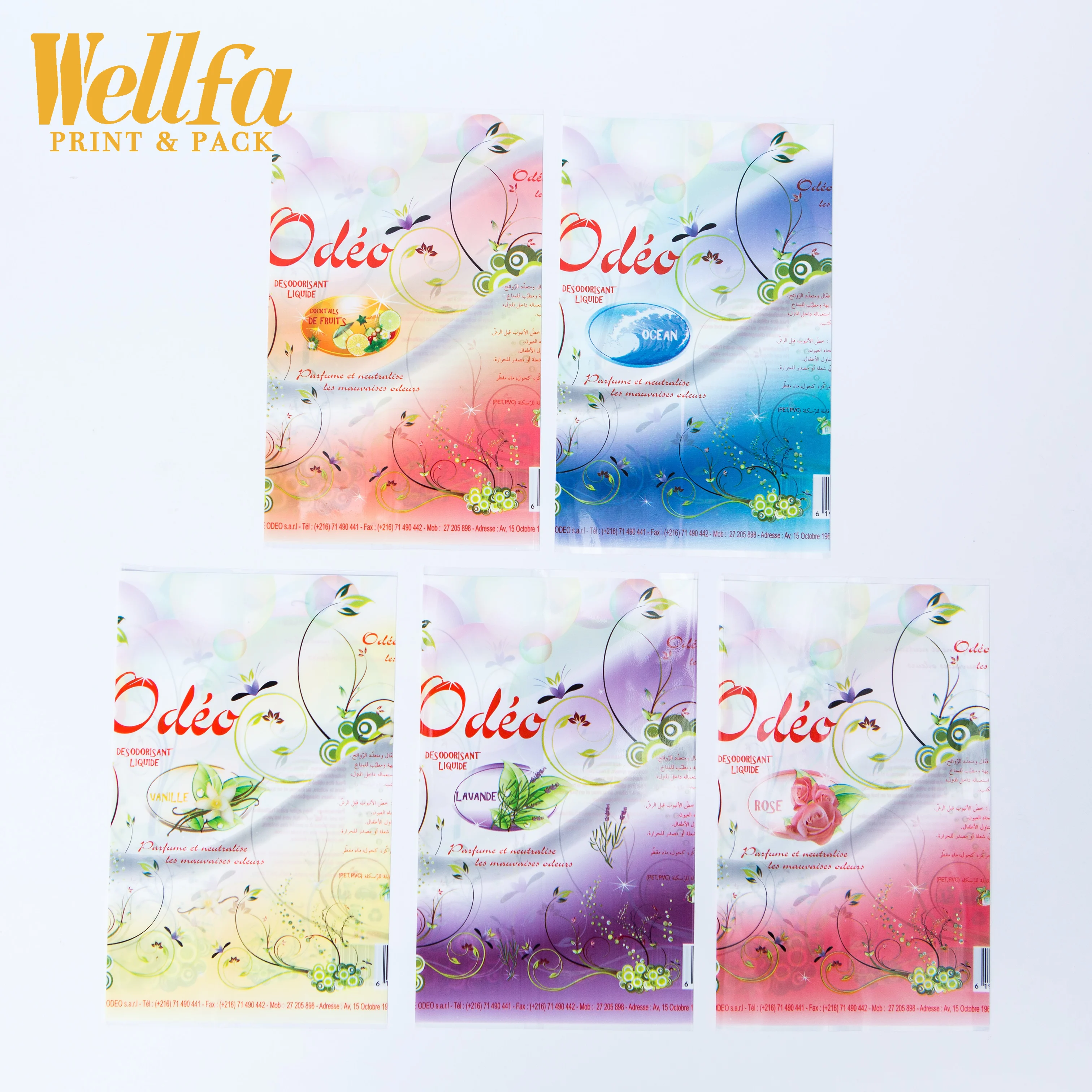 Factoey OEM Custom Plastic Printed Film Heat PVC Shrink Sleeve Labels For Beverage Cans Or Other Bottle