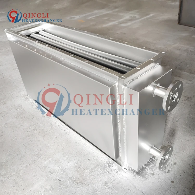 Industrial Stainless Steel Finned Water Air Heater for Drying Process