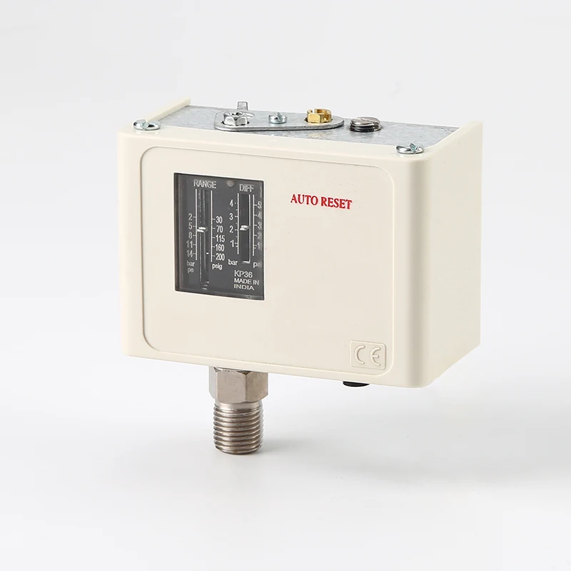 Good quality in stock Adjustable refrigeration system and HVAC water pressure control switch Single Pressure Switch KP36