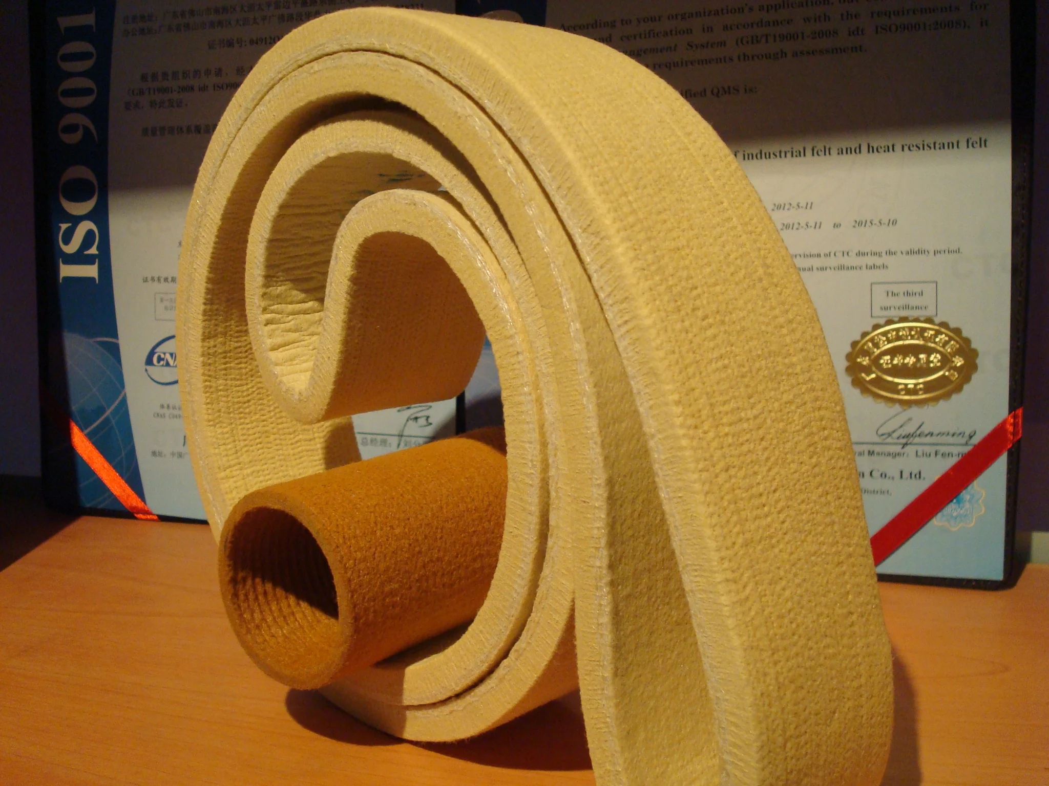High Temperature Kevlar Seamless PBO conveyor belts for Textiles & Leather Products