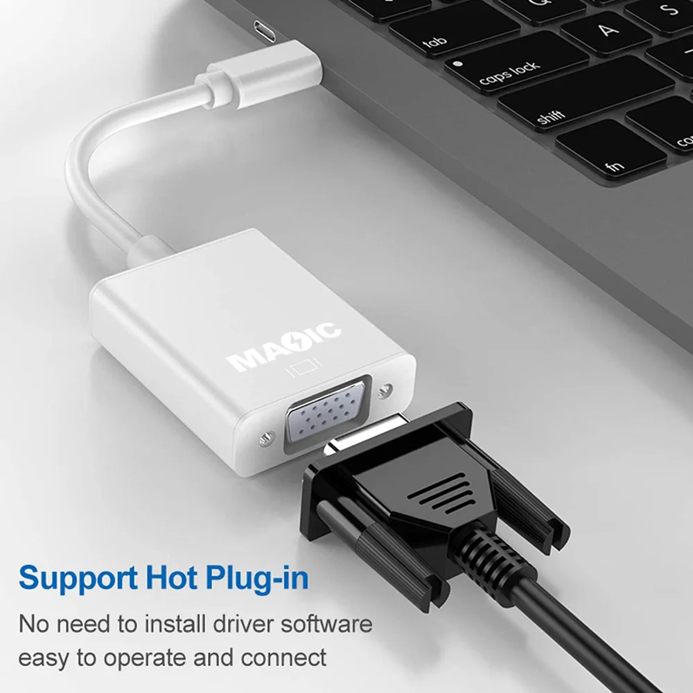 Лидер продаж адаптер Magelei с USB C на VGA HubUsb 3 1 Type Vga конвертер без драйвера