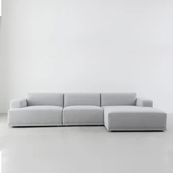 OEM customize White High resilience sponge soft Sectional sofa Corner L Shaped Sofa set Designs modern sofa set furniture