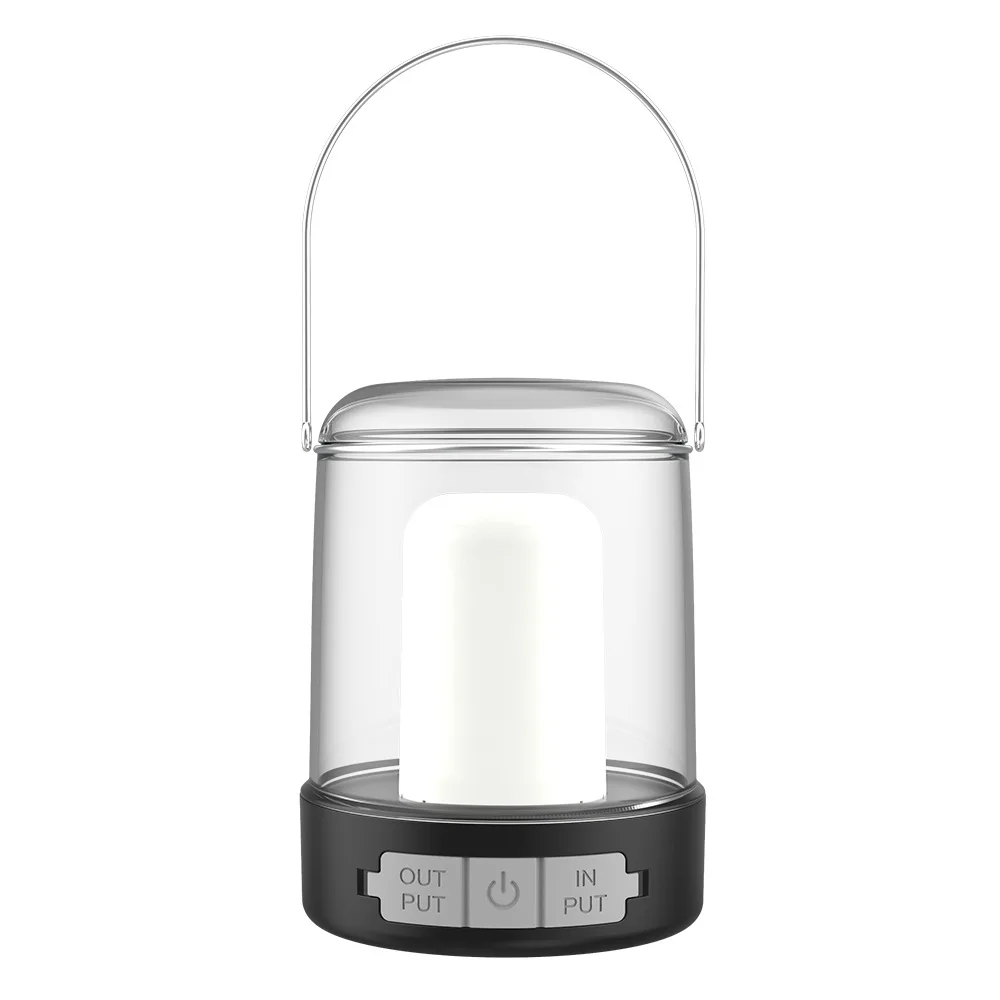 3 Modes Camp Decorative Lantern Outdoor Emergency Rechargeable Camping Light with Power Bank Waterproof LED Camping Lamp