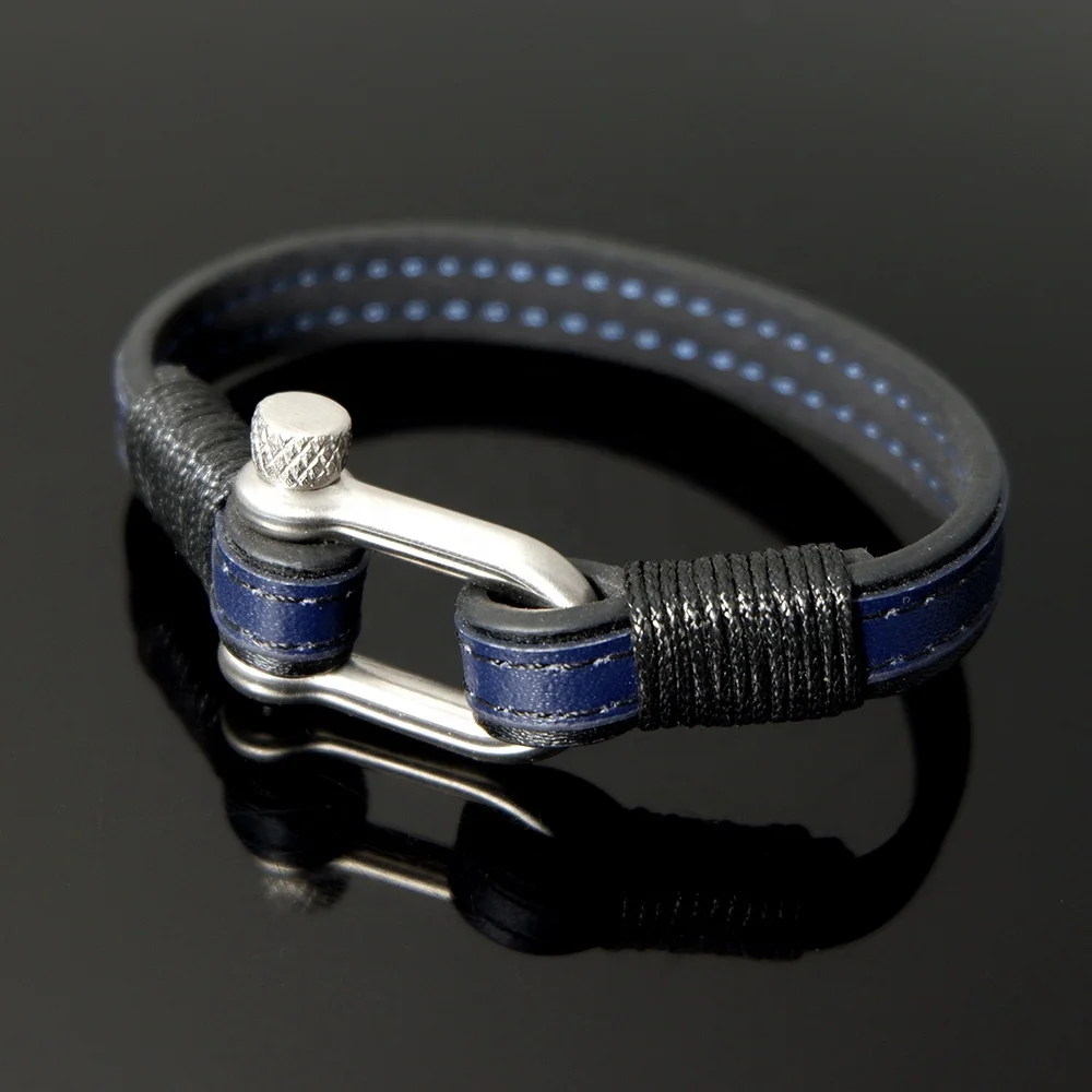 VEROMCA 8.5mm High Quality Mini Skater U Shape Stainless Steel Jewelry Finding D Shaped Shackle Screw Clasp