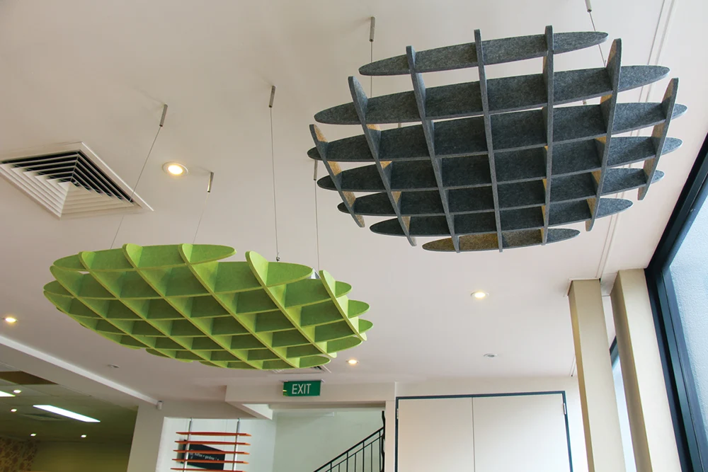 Noise Reduce PET Felt Acoustic Ceiling Tiles 100% Recycled Polyester Acoustic Panels Sound Insulation