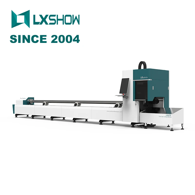 2KW 2000W 6000W Three Chuck Laser Tube Cutting Machine Cnc Fiber Laser Cutting Machine for Metal Pipe Tube 5 Axis for Sale