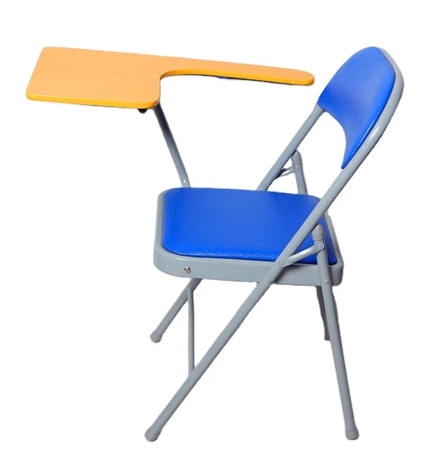 Student Metal Folding Study Chairs with Writing Pad Furniture Manufacturer