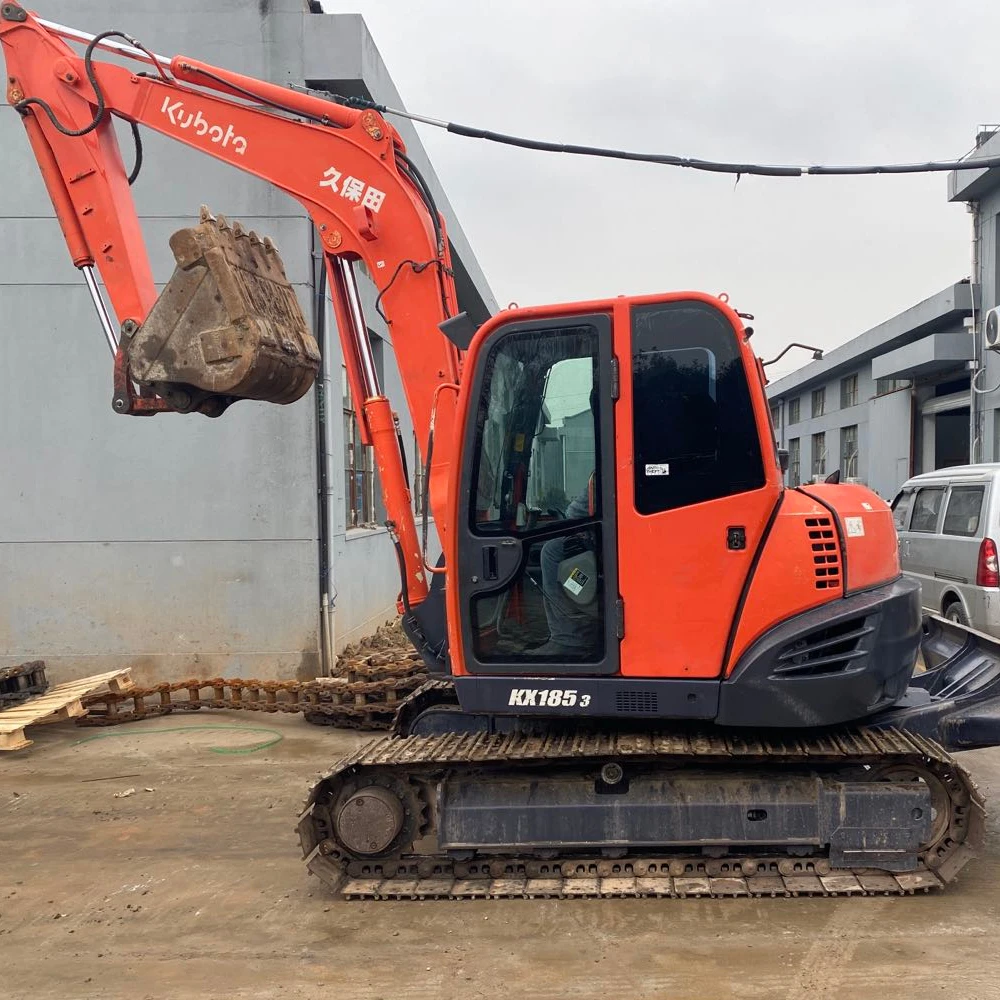 8.2t used Kubota 185 original hydraulic crawler excavator/second-hand Kubota 185 original hydraulic crawler excavator