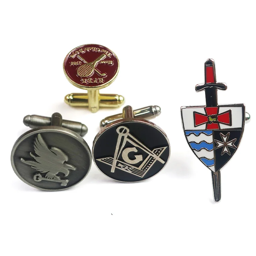 Manufacturer luxury cuff links custom logo beautiful suit shirt cufflinks set for men