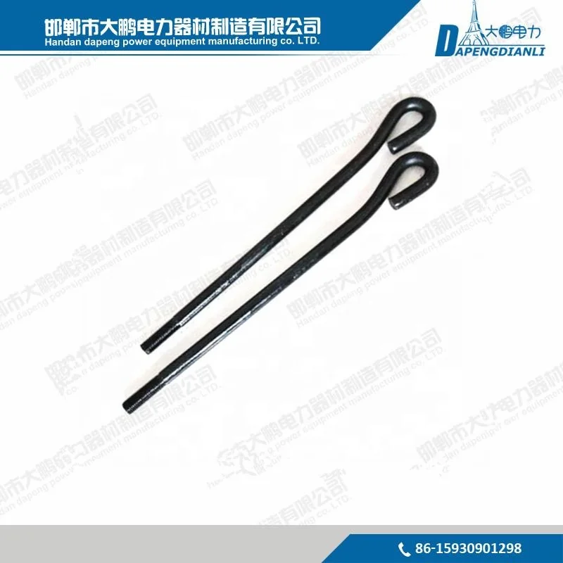 Galvanized J Type anchor bolt/foundation bolt