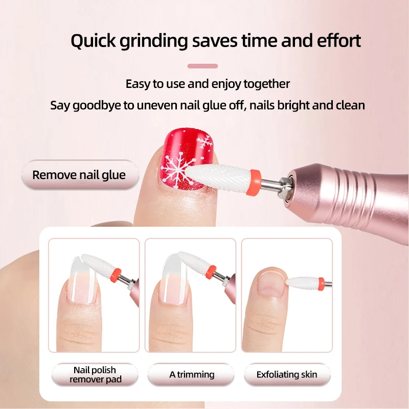 Wholesale LED Display Electric Nail Drill Rechargeable Nail Drill Machine 35000RPM Professional Manicure Machine USB Cable 5V1A