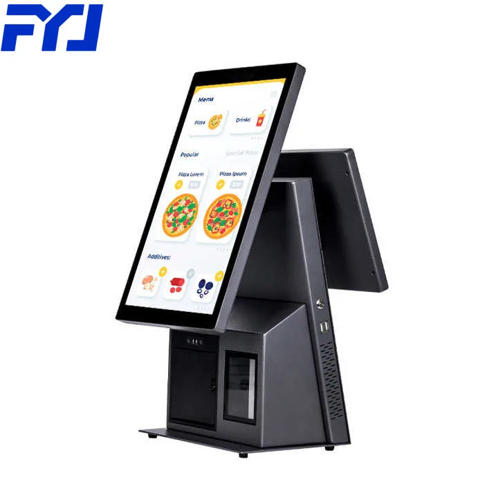 FYJ F11K Desktop/Wall-Mounted 15.6' Kiosk Payment Machine All In One Pos Terminal Kiosk Order Machine For Self Order Fast Food