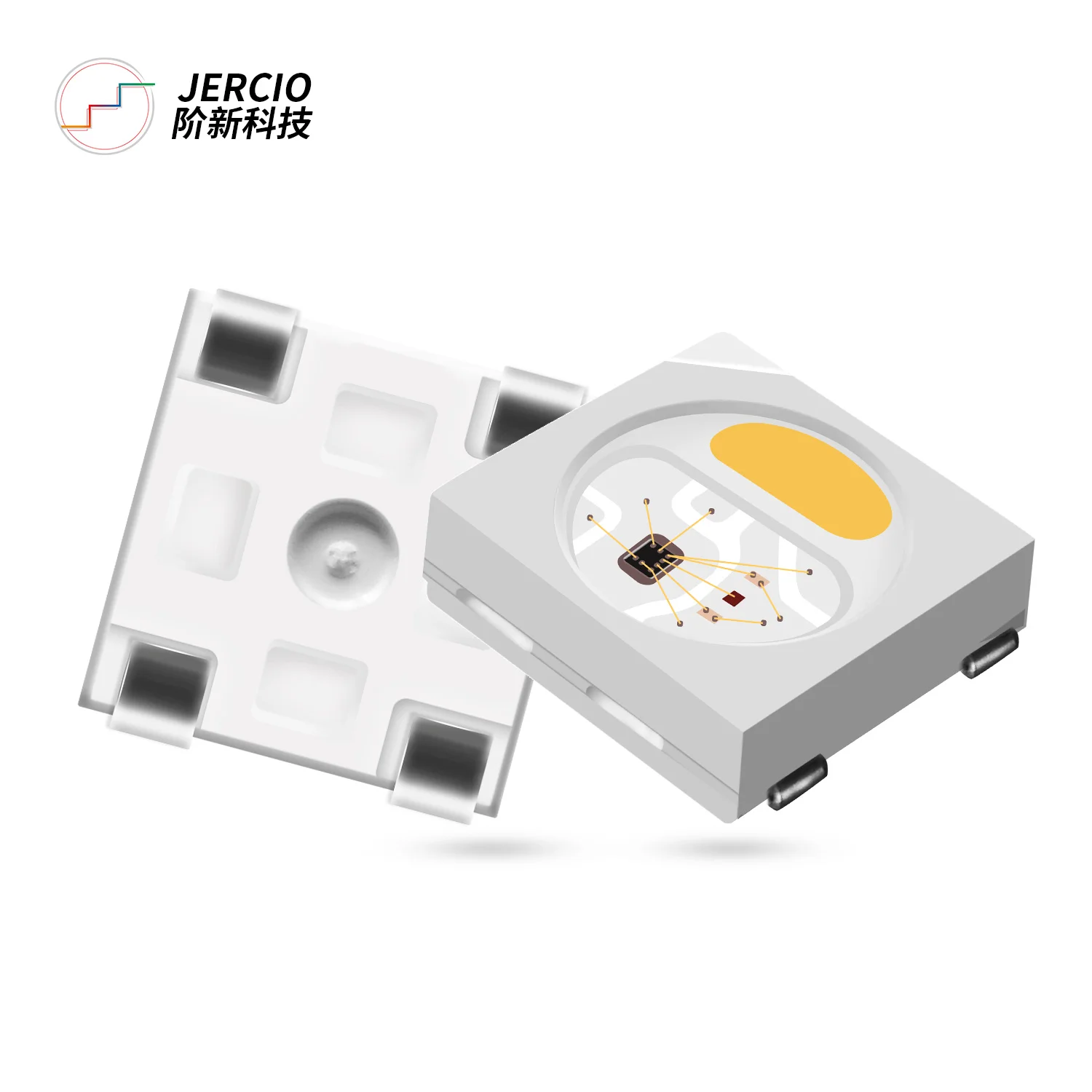 Jercio XT1511/SK6812(similar with ws2812b) SMD5050 RGBW 3 color temperature WW/NW/CW Individually Addressable SMD LED