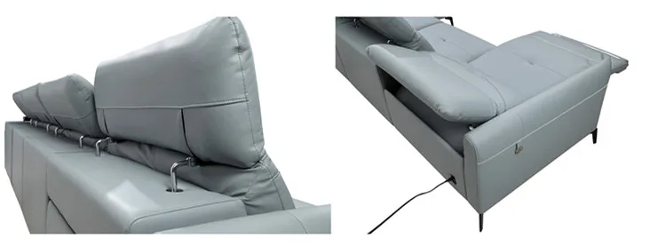 Luxury Home Furniture Sectional Leather Sofa Wholesale Couch Bed Functional Recliner Living Room