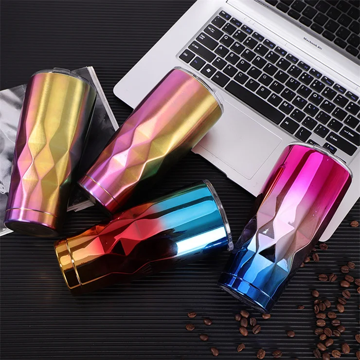 Тумблеры из нержавеющей стали роскошные дорожные автомобильные чашки с двойной стенкой и вакуумной изоляцией горячая Распродажа кружки