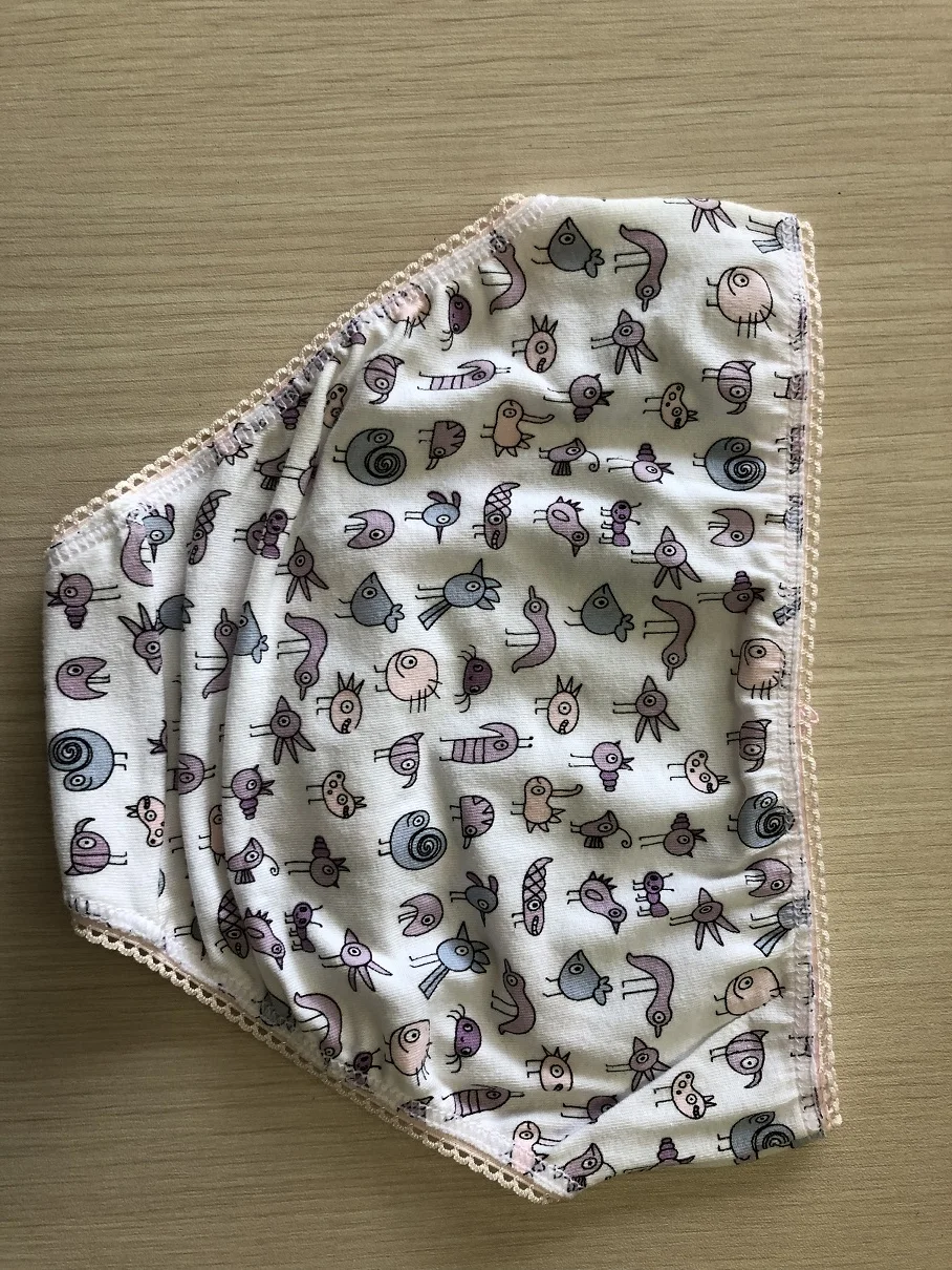 Puberty Girl Cute Cartoon Underwear Teenage Briefs Comfortable Panties