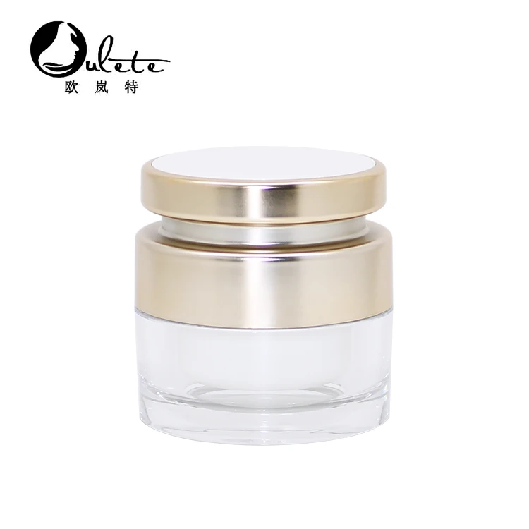 hot sale plastic acrylic cosmetic rose gold cream jar