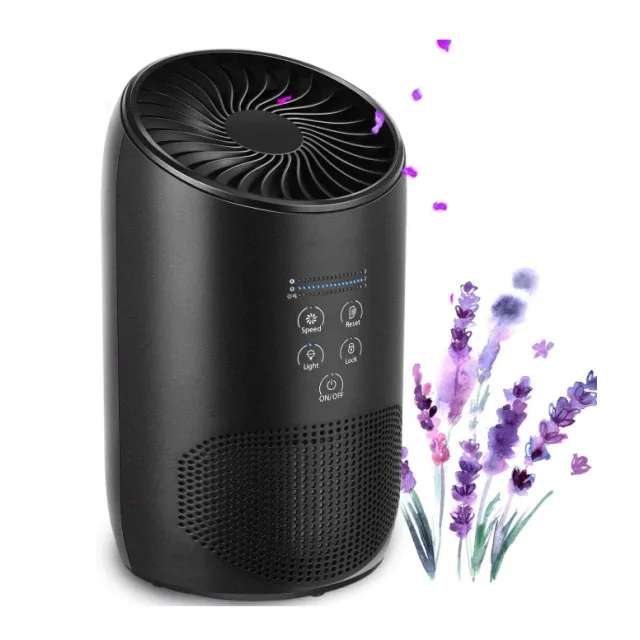 
HEPA Air Purifier - Smoke Air Purifiers for Home with Fragrance Sponge 100% Ozone Free, Lock Set Electric Portable 55 20 254 