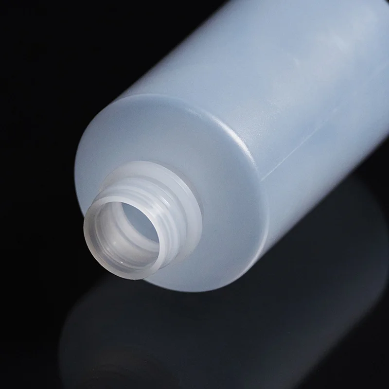 Plastic wash bottle laboratory special 500ml scale red and white head curved mouth