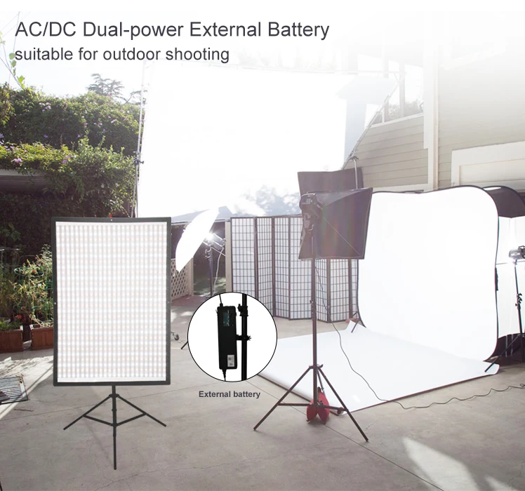 FLED-65 3200-5600k photography portable flexible light dimmable photo video studio LED light mat with Remote cont