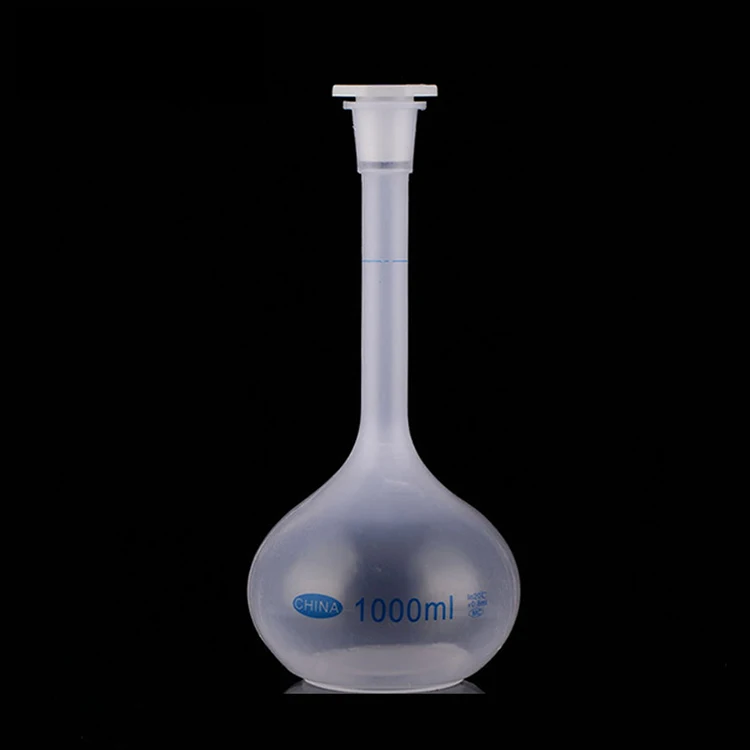 10ml 50ml 100ml 250ml 500ml 1000ml Pp Plastic clear Long Neck Measuring Volumetric Flask