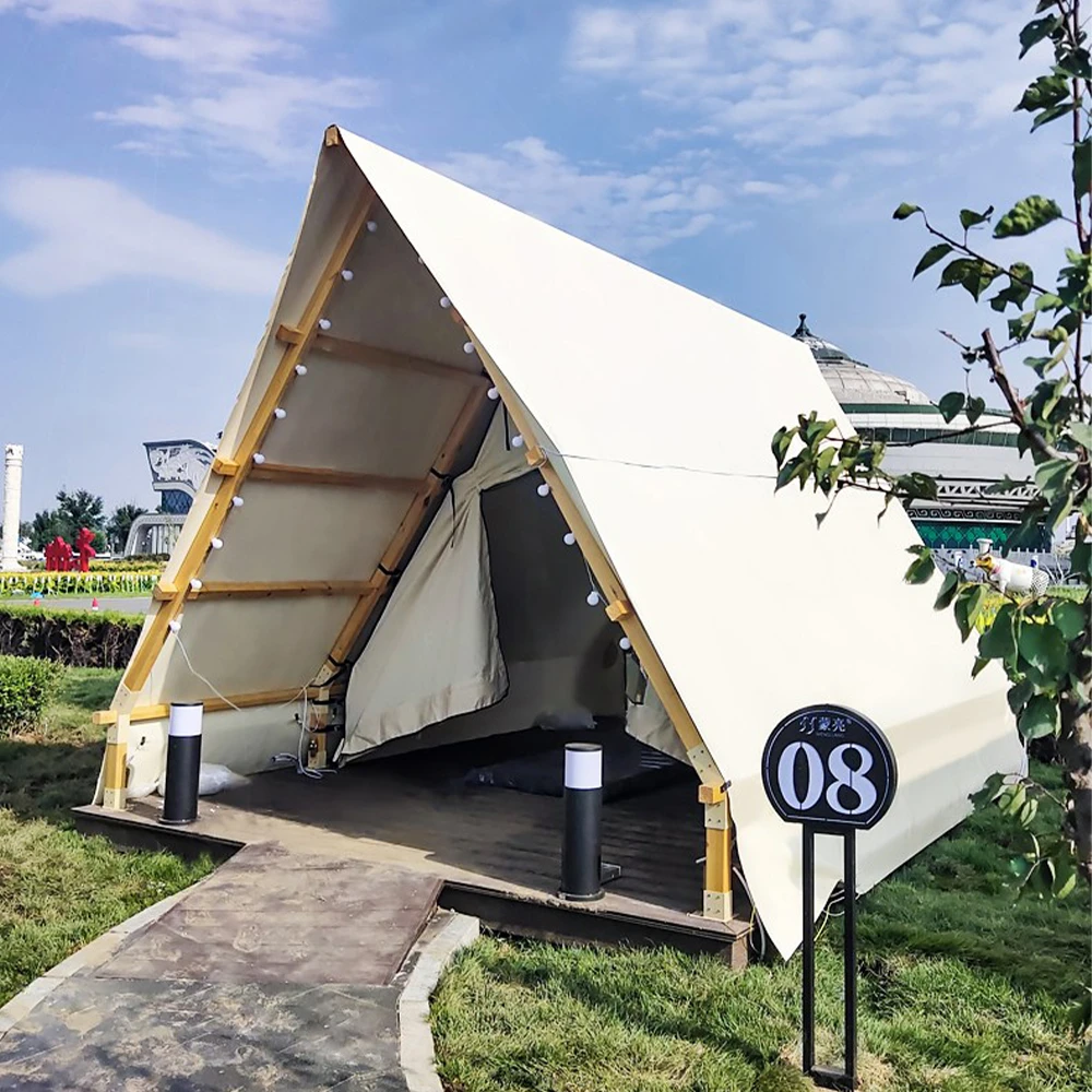 High Quality Luxury Glamping Pyramid Tent Rainproof  Outdoor Camping Bell Tent