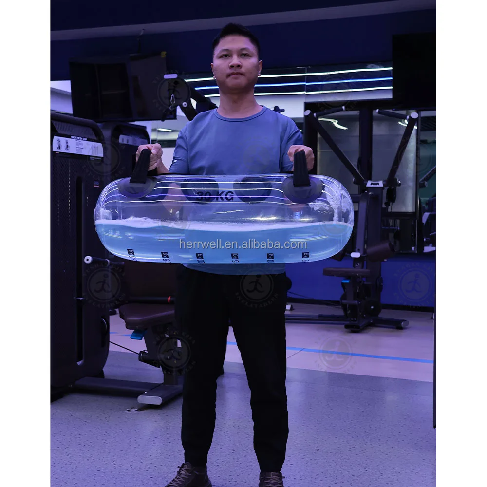 Gym Sports Inflatable Fitness Aqua Water Power Bags Portable Body Weightlifting Water Bag