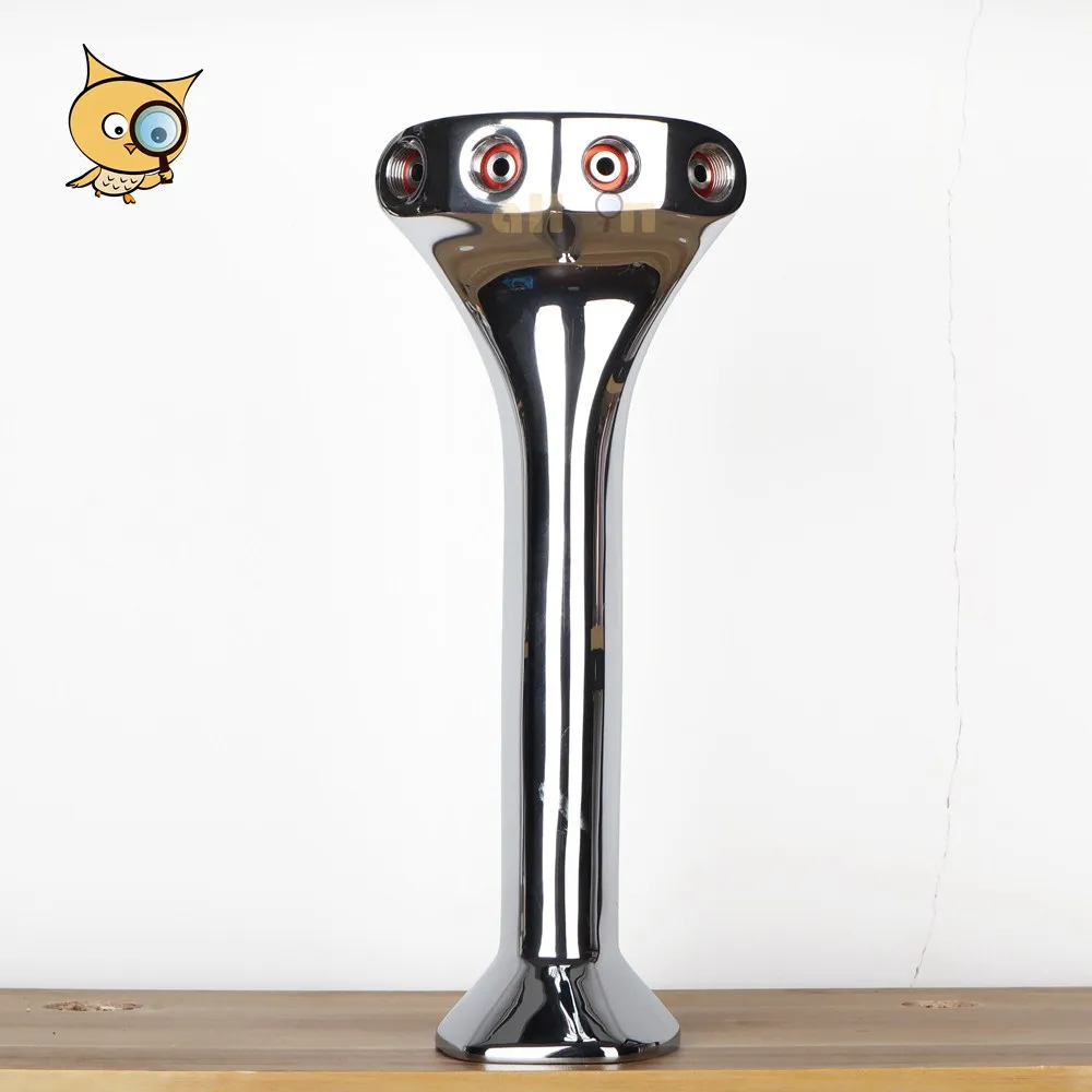 ALL IN Hot Seller Silver Chrome Plated 4 Tap Slot Dispensing Beer Tower with Inside Cooling Loop Pre Installed