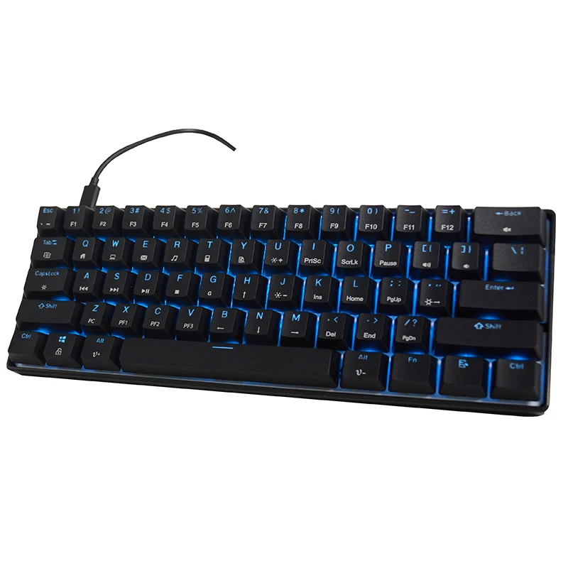 New ODM OEM manufacturer 61 keys RGB Gaming Mechanical Keyboard JK-61AA