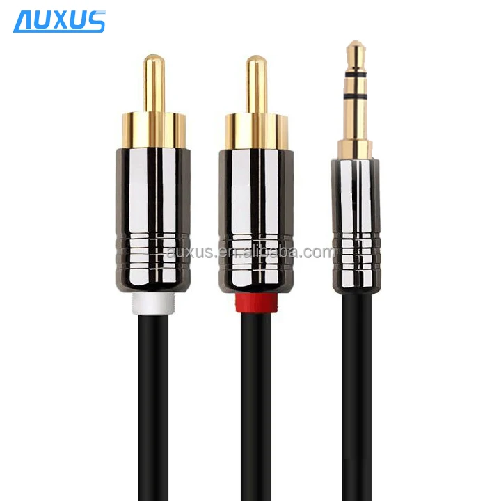 От Black Pearl стиль Aux 3 5 мм штекер 2 RCA мужской подойдет как для повседневной носки так аудио кабель rca с high end медная оболочка