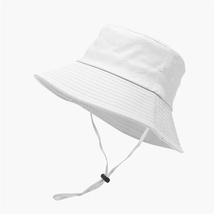 New Style Outdoor Personalized Adjustable Cotton Colorful Custom Logo Embroidery Bucket Hat With Strings