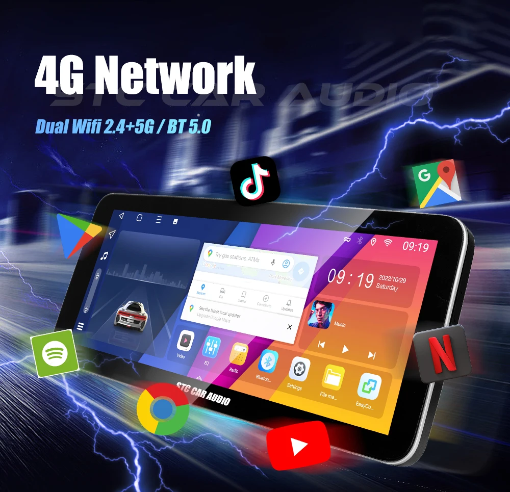 12 3 дюймов HD дисплей Android автомобильный Радио Встроенный Wi-Fi навигационный мультимедийный плеер поддерживает 8-ядерный Car_Play DSP RGB функции