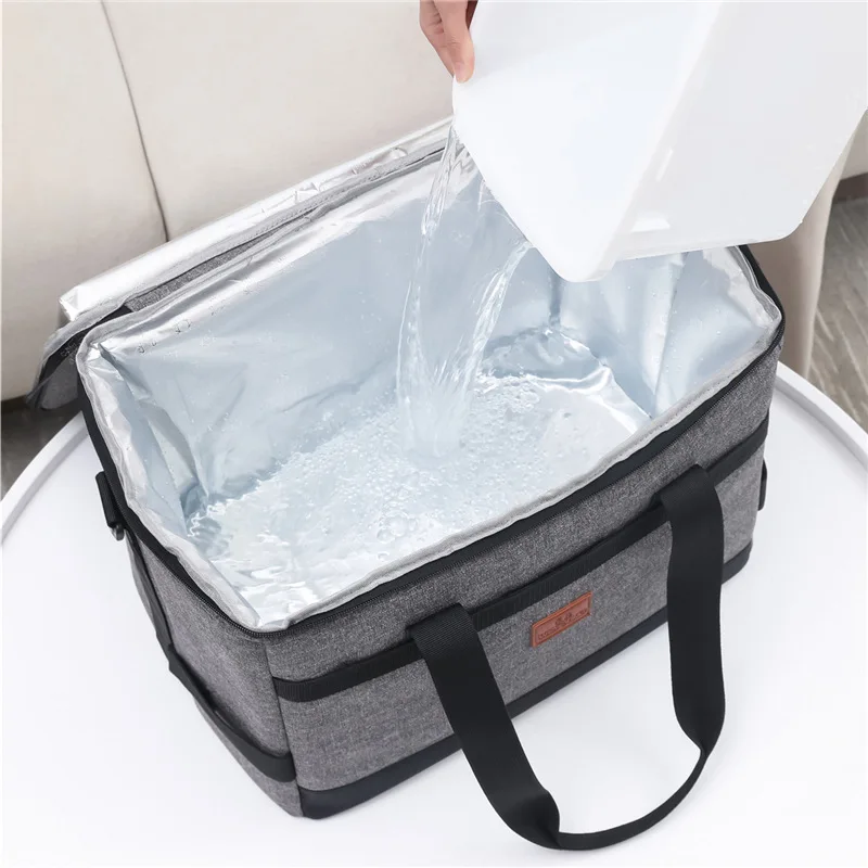 Hot Selling 10L Oxford Cloth Insulated Thermal Cooler Bag Portable Tote Picnic Lunch Cooler Bag Box for Beach Office Work