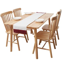 Factory Wholesale Solid Color Hotel Wedding custom logo pattern Stain Festive Table Runner