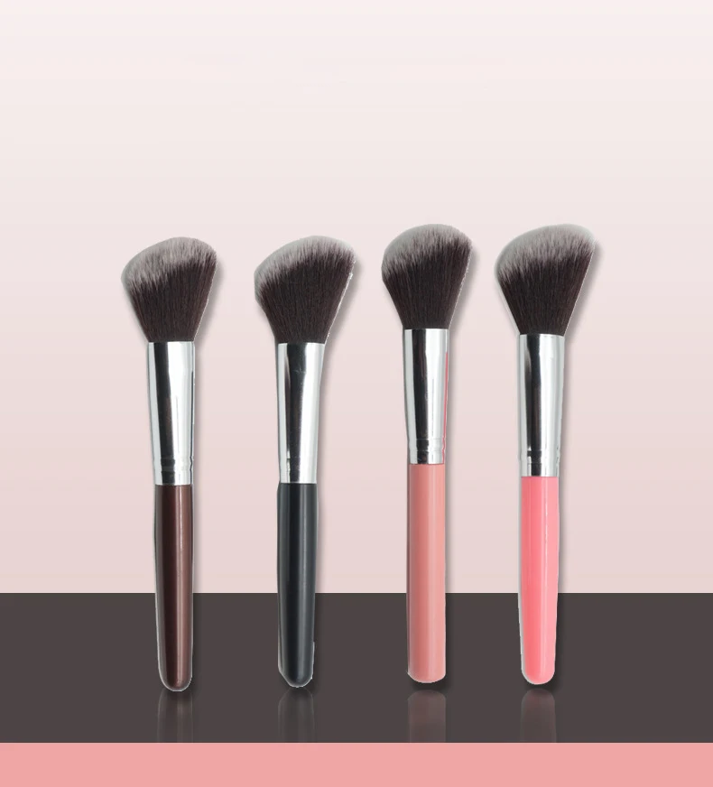Custom label synthetic cosmetic brush portable a single makeup brush luxury foundation brush for makeup