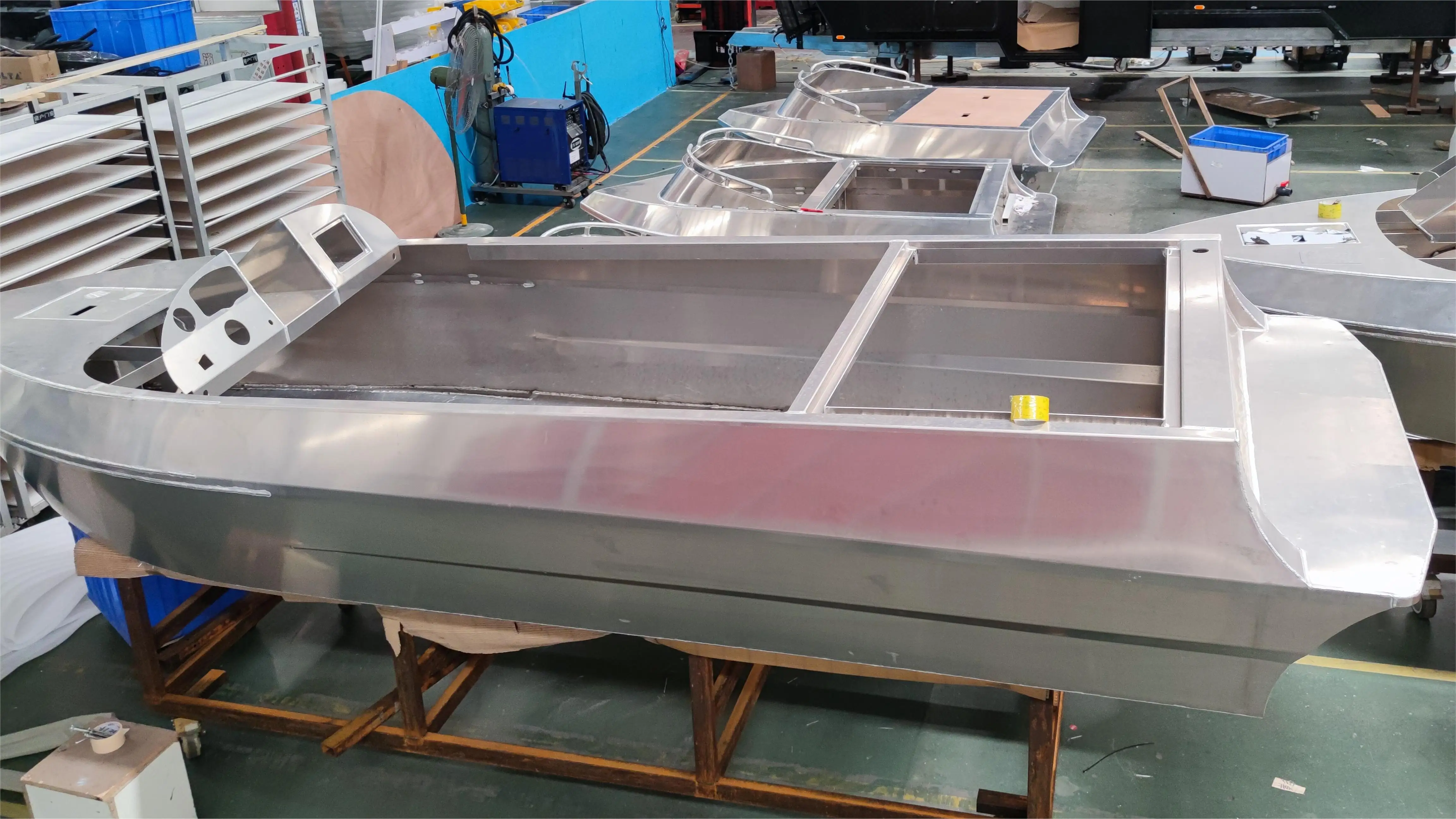 All Welded Aluminum Jet Drifting Racing Boat with UHMW-PE cover for Sale